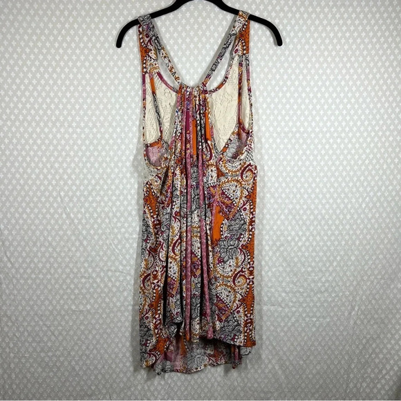 Free People Intimately NWT Orange Paisley Count Me In Tunic Top - Picture 6 of 6